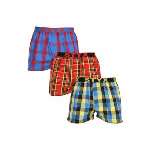 3PACK férfi bő szárú boxeralsók Styx sportos gumipánt többszínű (3B11456) S 132425919 - Férfi ruházat