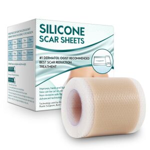 Висококачествена ролка за многократна употреба от медицински силикон за третиране на белези, NOVA KISS®, 4 см x 3 м 136055593 - Красота и здраве