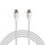 Delight Biely USB-C na USB-C kábel zblízka