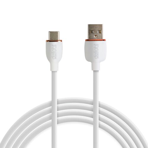 Delight Biely USB-C na USB-A kábel - 1 meter