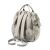 Back view of BabyOno Modern Style beige diaper bag backpack with adjustable straps