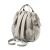 Back view of BabyOno Modern Style beige diaper bag backpack with adjustable straps