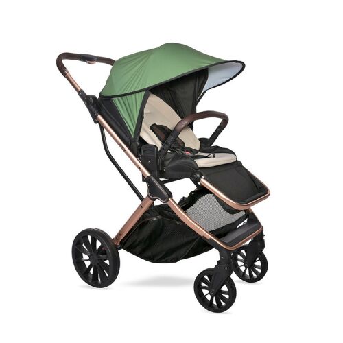 Lorelli Artichoke Green babakocsi, könnyű babakocsi utazáshoz