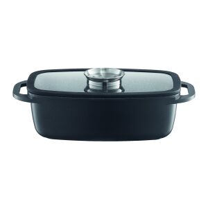 Ambition Genius 5.6L Sütőedény fedővel, 32x21cm, sütőben használható - Sütőedény