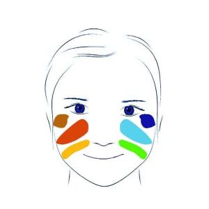 Sminkkészlet, természetes színek, nem allergiás