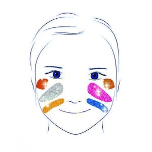 Nem allergén fémes színű sminkkészlet