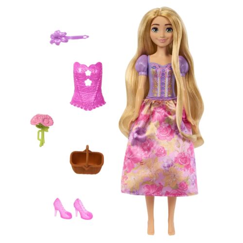 Disney Hercegnő Rapunzel Pörgés és Felfedés baba kiegészítőkkel - Babázás