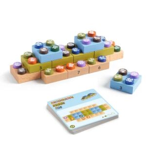 Bloc Inca logikai játék, Djeco, fa, +7 év, tarka