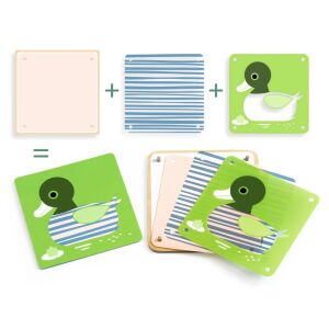 Oktatójáték Animologix, Djeco, +3 év, tarka