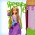 Disney Rapunzel baba hintaszéken