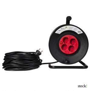 Steck SD 20C Védőérintkezős hálózati hosszabbító és kábeldob, 20 m 3x 1,5mm