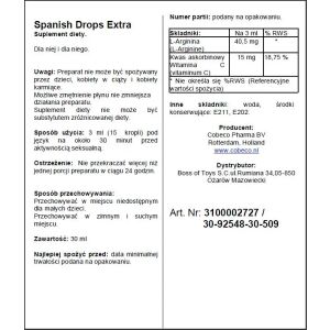 Krople stymulujące - Spanish Drops Extra 30 ml 132433434 - Suplement diety