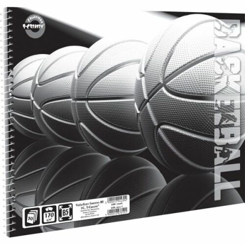 T-Creatív One Color vázlatfüzet - B5 - kosárlabdás