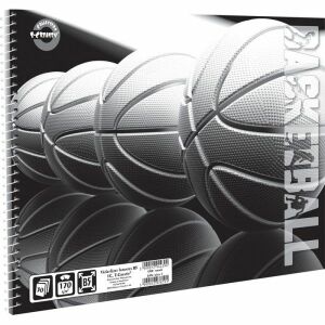 T-Creativ B5 Kosárlabdás Vázlatfüzet, 30 Lap - T-Creativ