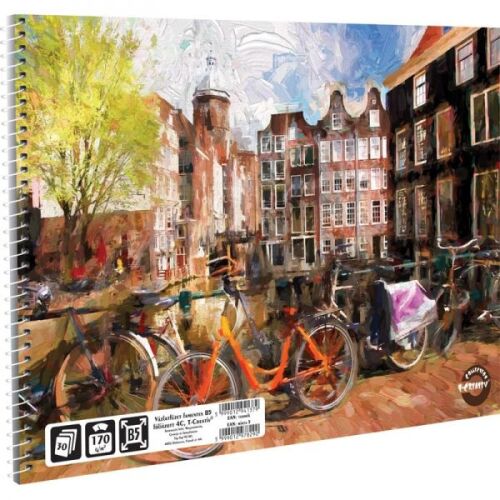 T-Creatív spirálos vázlatfüzet - B5 - Amsterdam