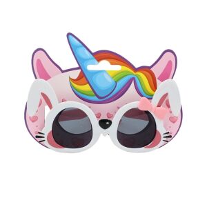 Ochelari de soare pentru copii, model iepuraș cu urechi și fundiță roz 132454582 - Ochelari de Soare Copii