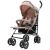 Baby Mix Olive bézs babakocsi, könnyű és összecsukható
