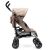Oldalnézet a Baby Mix Olive bézs könnyű babakocsiról