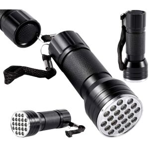 Mini UV elemlámpa detektor, fekete, alumínium ötvözet, 101x35 mm