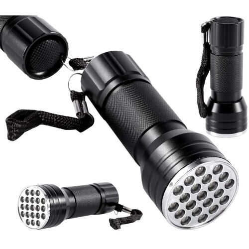 Mini UV elemlámpa detektor, fekete, alumínium ötvözet, 101x35 mm 132463507