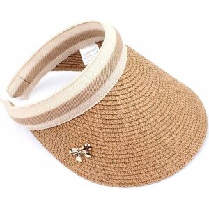 Napvédő sapka puha szalmacsúccsal, UV védelemmel, univerzális karimájú