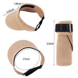 Bézs színű szalmakalap csúccsal, univerzális méret, szalma anyag