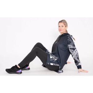 Prémium női funkcionális hosszabbított pulóver ALTISPORT VOJ/ALW039MI03 FEKETE/FEHÉR méret: L 136241470 - Női ruházat