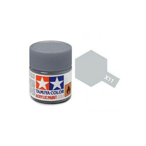 Tamiya X-11 Króm Ezüst Akril Festék Mini 10ml makettekhez - Iskolai festék és festőkellék