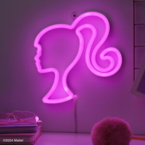 Barbie Wall Mountable LED Neon Light (high: 22 cm) / Barbie neonowa lampka ścienna (wysokość: 22 cm) 133591477 - Lampa dekoracyjna