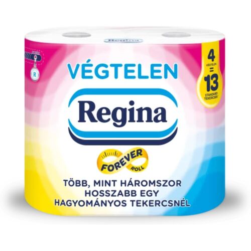 Regina Végtelen Toalettpapír 4 Tekercs, 2 Rétegű, 2000 Lap - Hosszantartó
