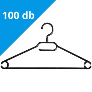 Műanyag vállfa 100 db (fekete)