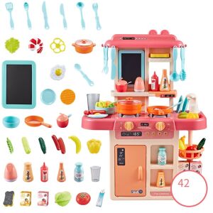 Pepita Toy kitchen with light and sound effects 42pcs #red