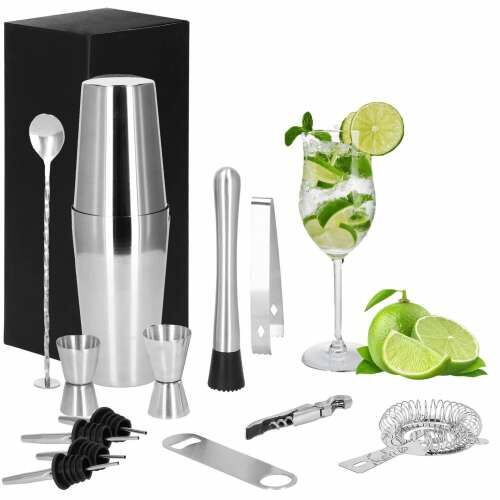 Springos 14 részes rozsdamentes acél Bármixer készlet
