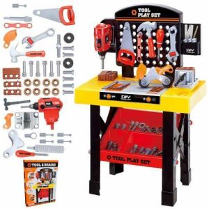 Pracovný stôl Pepita Tool Play Set s hračkárskym náradím, DIY stavebnica - Hračky