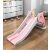 Pepita pink and white kids slide with dimensions infographic