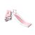 Isolated Pepita pink and white kids slide on white background