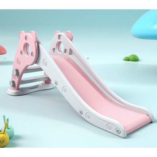 Pepita pink and white kids slide, 130cm long, indoor and outdoor use