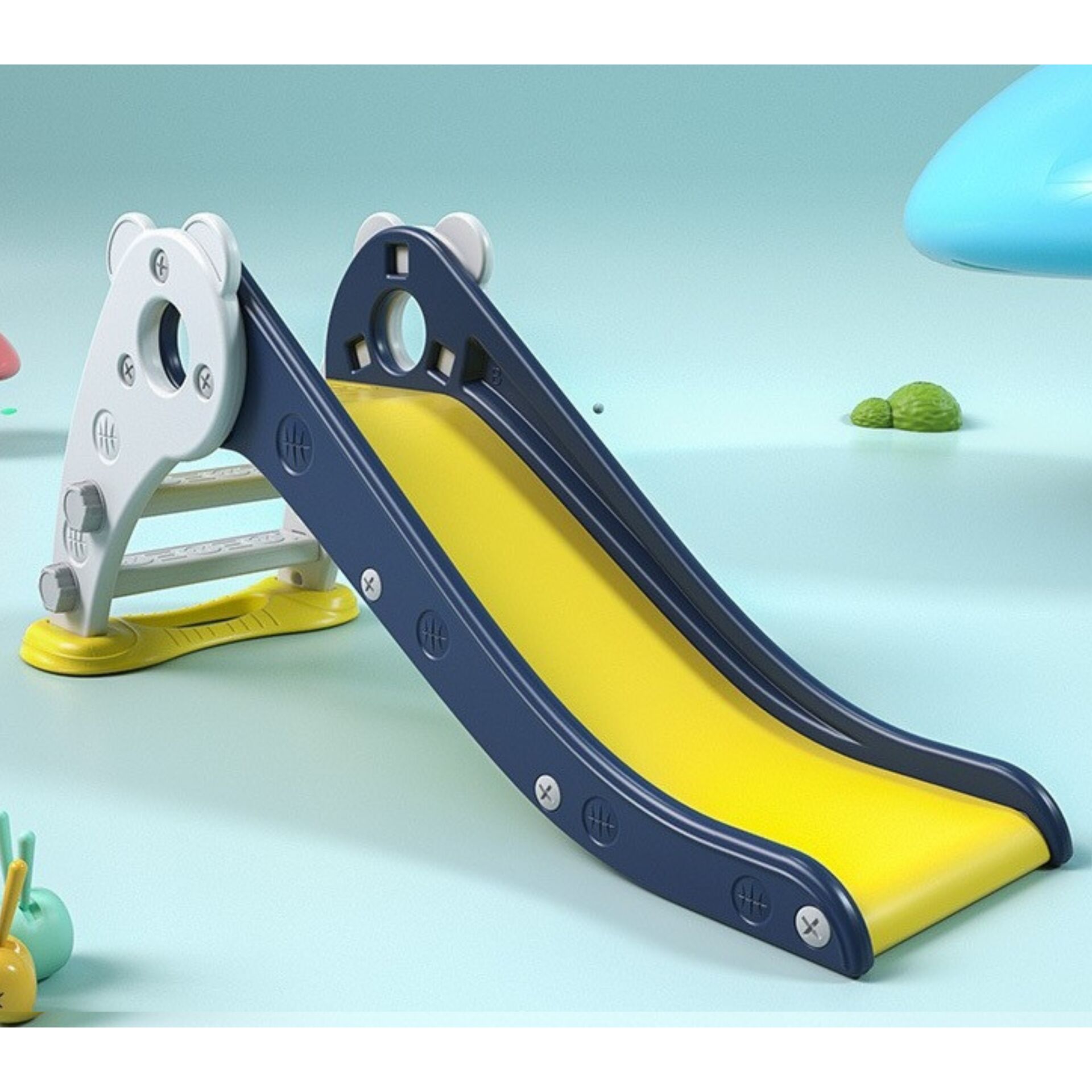 Pepita talpas gyerek Csúszda 130cm teljes hossz - kék-sárga