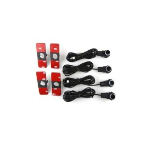 4er Set OEM Look Parksensoren 16,5mm verschiedene Farben mit Cutter inklusive Silber