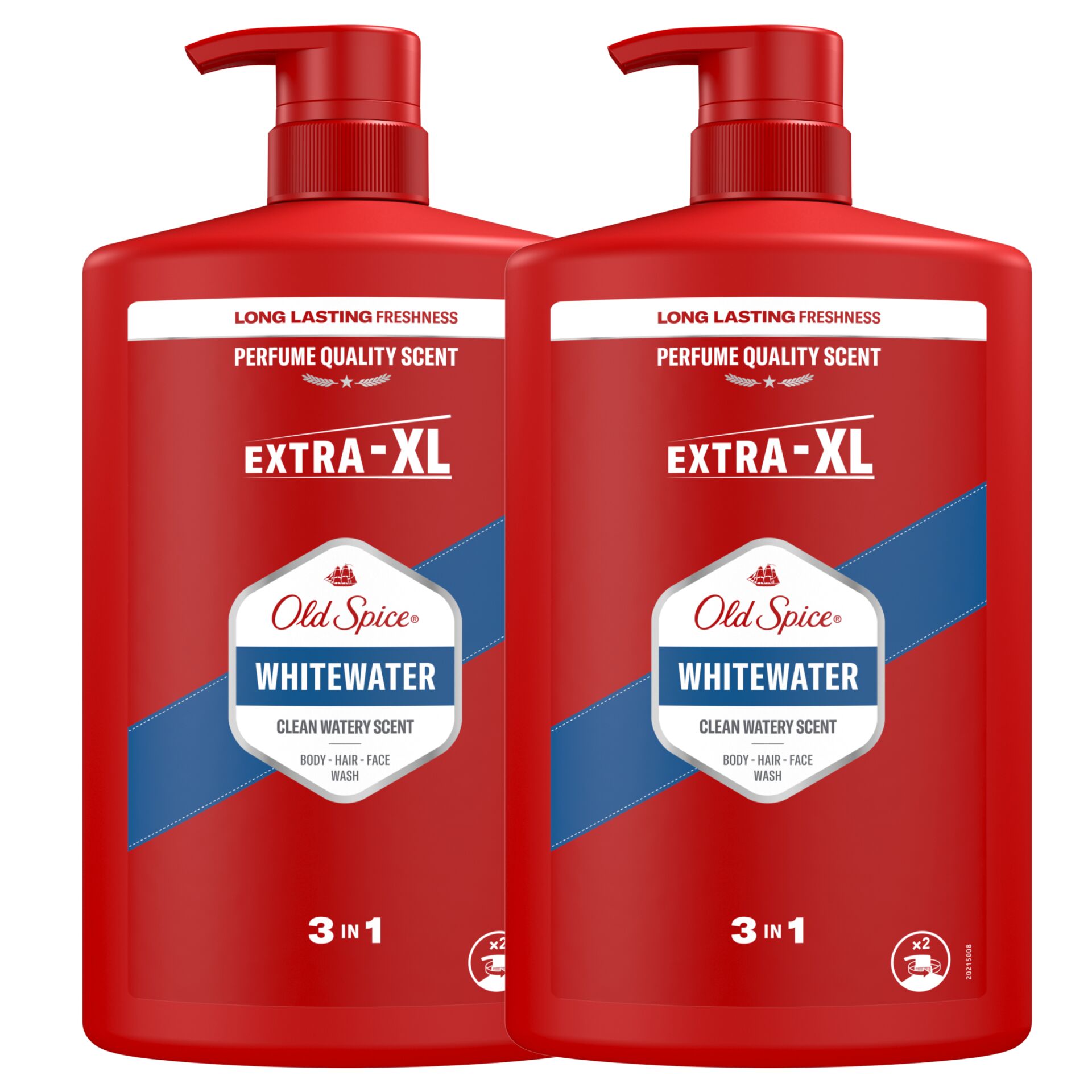 E-shop Old Spice Whitewater Pánsky šampón a sprchový gél 3v1 2x1000ml