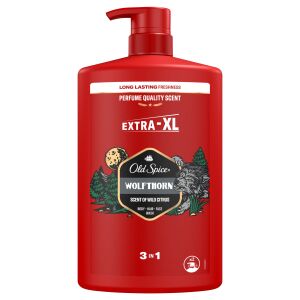 Old Spice Wolfthorn 3w1 Szampon, Żel pod prysznic i Płyn do mycia ciała - Rozmiar Extra XL - Łazienka