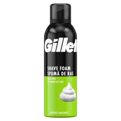 Gillette Classic Lime Borotvahab 200ml, frissítő lime illattal a sima borotválkozásért