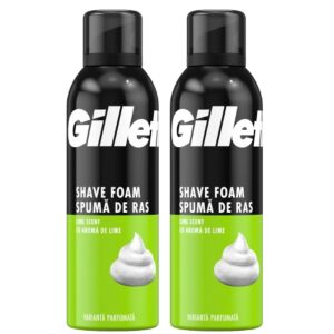 Gillette Classic Lime Borotvahab 2x200ml, frissítő borotvahab férfiaknak - Borotvahab