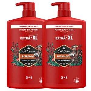 Old Spice Bearglove 3in1 Men's Shampoo and Shower Gel 2x1000ml 132515628
