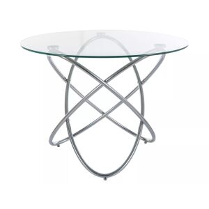 Orbit - Kerek Üveg Étkezőasztal - 100cm, Króm Váz 144361347 - Signal