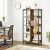 VASAGLE Biblioteca cu rafturi deschise, 8 compartimente, design industrial, 80x33x149cm, maro retro si negru 132573650