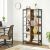 VASAGLE Biblioteca cu rafturi deschise, 8 compartimente, design industrial, 80x33x149cm, maro retro si negru 132573650