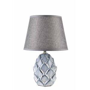 LETI GREY Kék Kerámia Asztali Lámpa 30 cm