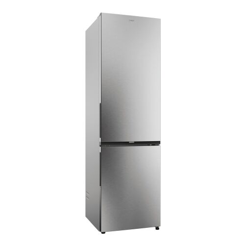 Candy ECN2CQTEX206 Kühlschrank mit Gefrierfach unten, (409 Liter), Inox