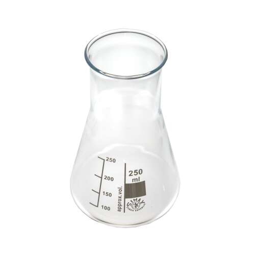 250ml Erlenmeyer flask with wide neck, made of borosilicate glass